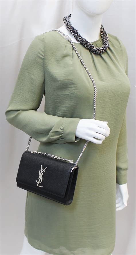 ysl purse with silver chain|ysl purse price.